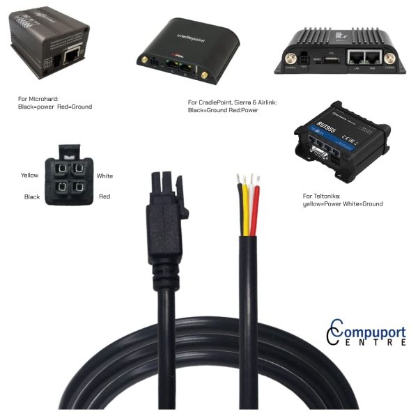 CompuPort 4Pin Molex Modem Cables AWG22 Gauge-3