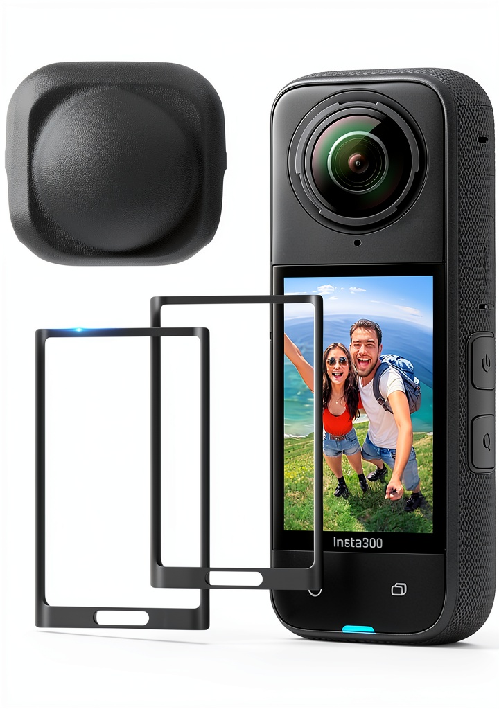 Insta360 X5/X4 screen protector film and lens cap