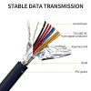 XANHAM DB9 Serial Null Modem Cable 16 feet Black-4