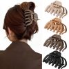 Octopus Hair Clips Black Neutral Khaki Neutral Brown Beige-0