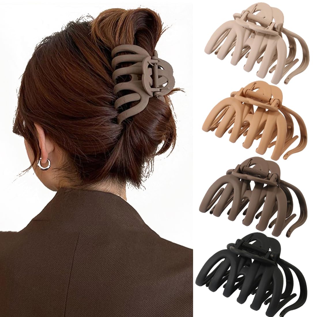 Octopus Hair Clips in different colors