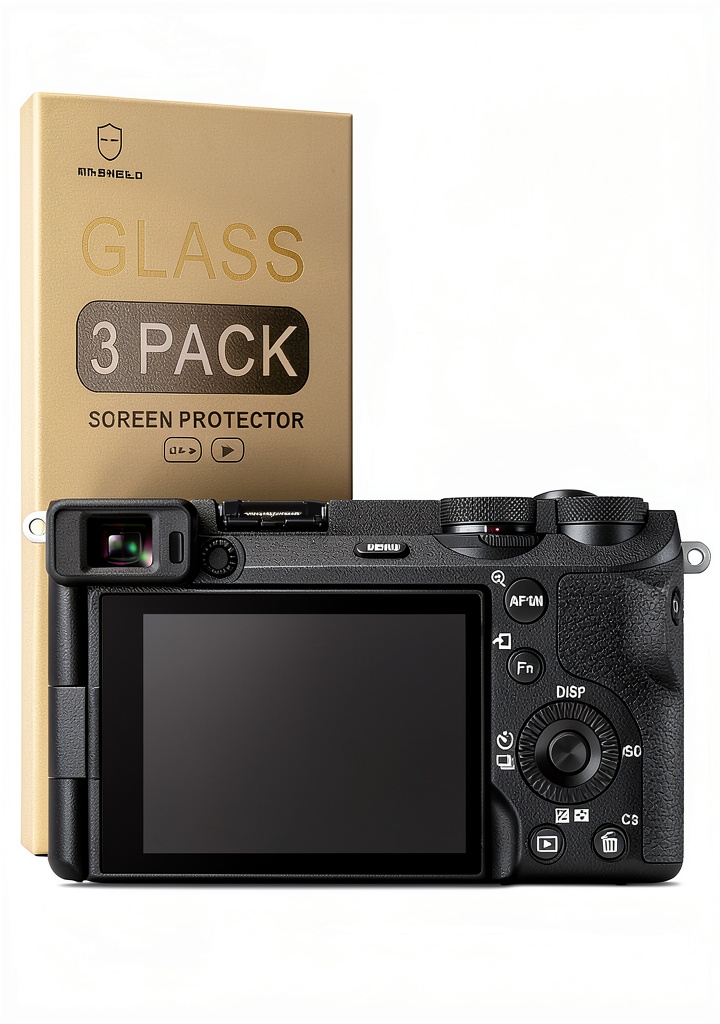 Installing Mr.Shield screen protector on a digital camera