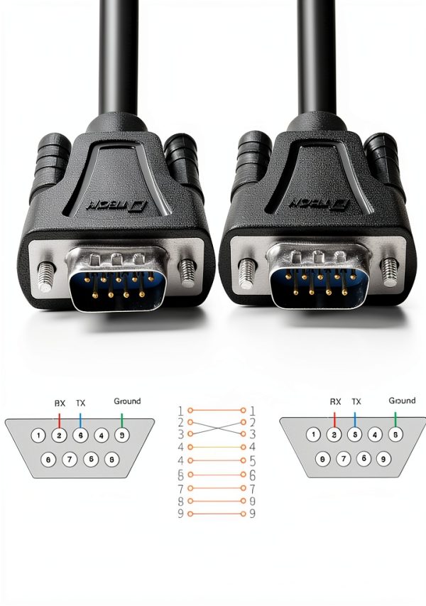 DTECH DB9 Serial Cable for Laptop and Modem-1