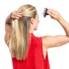 Hair Claw Helen of Troy Black Brown Double Teeth-4