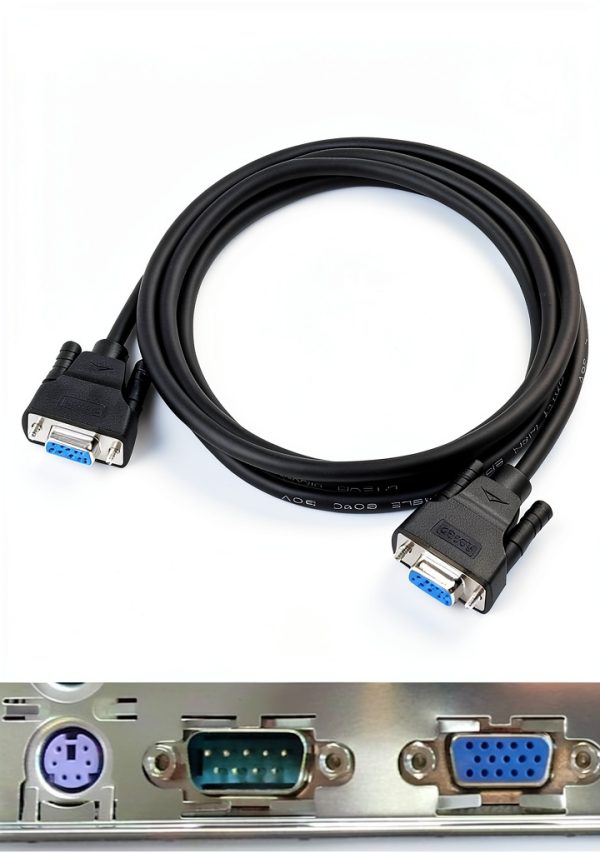 DTECH DB9 Null Modem Cable Female to Female-1