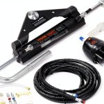 Hydraulic Outboard Steering Kit VEVOR 150HP Metal-0