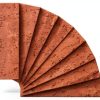 Red Faux Brick Wall Tiles TORURAL 100-Piece 3D Thin Veneer Waterproof-1