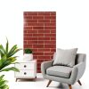 Red Faux Brick Wall Tiles TORURAL 100-Piece 3D Thin Veneer Waterproof-0
