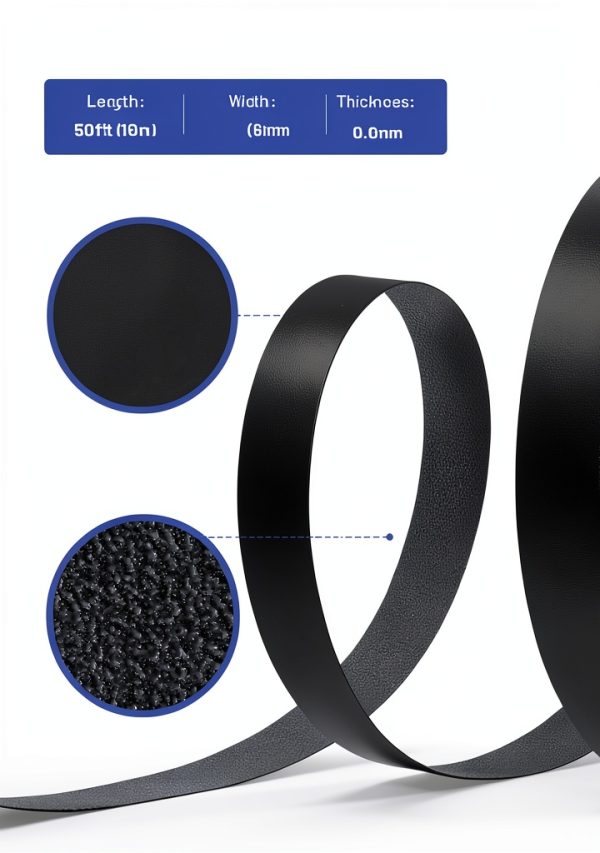 Melamine Edge Banding Black 3/4 inch x 50 ft by FAKILO Veneer Tape-2